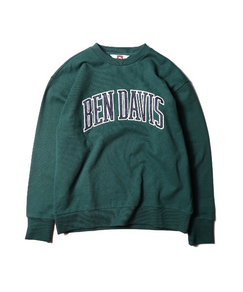 BEN DAVIS（ベンデイビス）の「《BEN DAVIS》COLLEGE SWEAT CREW（スウェット・メンズ・ホワイト/ネイビー/ベージュ/ブラック/グリーン・MEDIUM/SMALL/X-LARGE/LARGE）」の6枚目の写真