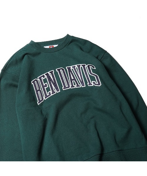 BEN DAVIS（ベンデイビス）の「《BEN DAVIS》COLLEGE SWEAT CREW（スウェット・メンズ・ホワイト/ネイビー/ベージュ/ブラック/グリーン・MEDIUM/SMALL/X-LARGE/LARGE）」の11枚目の写真