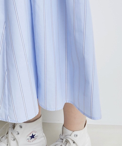 ROPE' PICNIC（ロペピクニック）の「ストライプワンピース（ワンピース・レディース・ネイビー/サックスブルー/ラベンダー・38）」の19枚目の写真