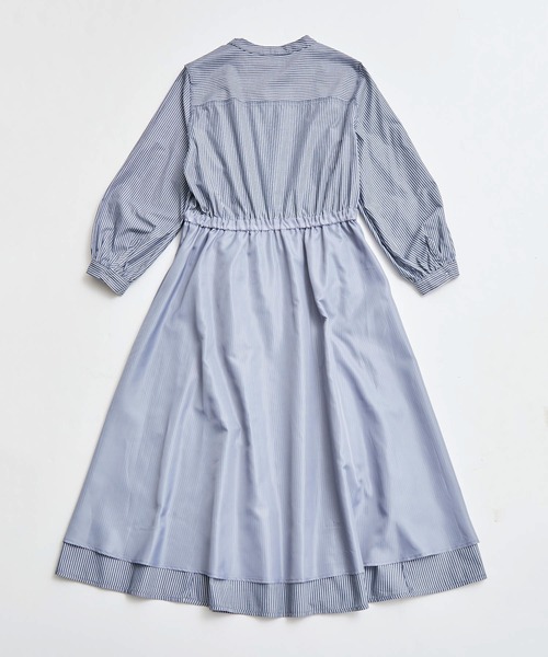 ROPE' PICNIC（ロペピクニック）の「ストライプワンピース（ワンピース・レディース・ネイビー/サックスブルー/ラベンダー・38）」の7枚目の写真