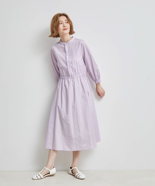 ROPE' PICNIC（ロペピクニック）の「ストライプワンピース（ワンピース・レディース・ネイビー/サックスブルー/ラベンダー・38）」の5枚目の写真