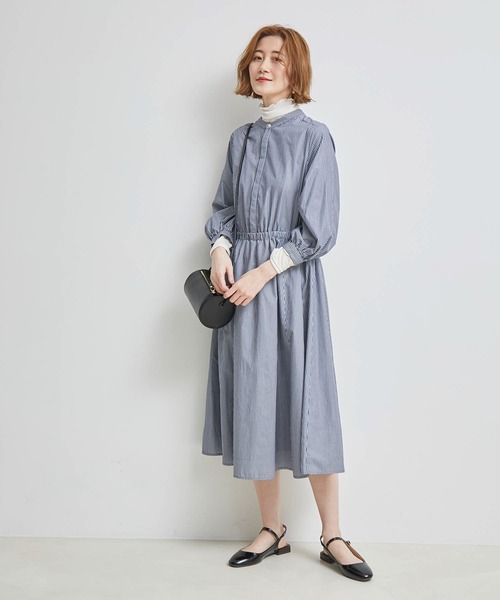 ROPE' PICNIC（ロペピクニック）の「ストライプワンピース（ワンピース・レディース・ネイビー/サックスブルー/ラベンダー・38）」の18枚目の写真