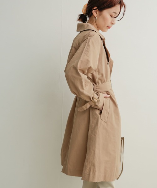 URBAN RESEARCH DOORS(アーバンリサーチドアーズ)の「『0サイズ/WEB限定』トレンチコート(トレンチコート・レディース・ベージュ/ネイビー・1/0)」の5枚目の写真