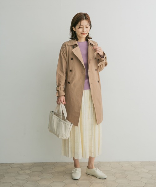URBAN RESEARCH DOORS(アーバンリサーチドアーズ)の「『0サイズ/WEB限定』トレンチコート(トレンチコート・レディース・ベージュ/ネイビー・1/0)」の22枚目の写真