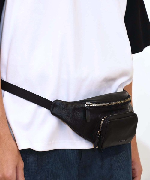 ADAM PATEK(アダムパテック)の「【ADAM PATEK】cheerful body bag(AP219011)レザーボディバッグ(ボディバッグ/ウエストポーチ・レディース・ブラック・FREE)」の7枚目の写真