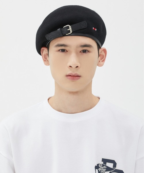 ROMANTIC CROWN(ロマンティッククラウン)の「【ROMANTIC CROWN】RC CLUB BUCKLE BERET / ロマンティッククラウン クラブ バックル ベレー帽(ハンチング/ベレー帽・メンズ・ブラック/オートミール・FREE)」の12枚目の写真