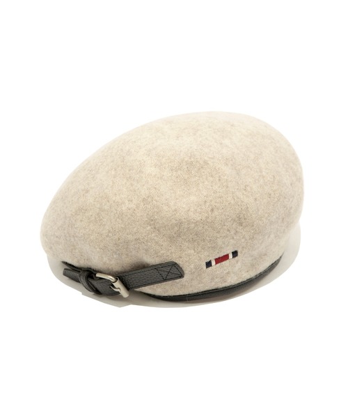 ROMANTIC CROWN(ロマンティッククラウン)の「【ROMANTIC CROWN】RC CLUB BUCKLE BERET / ロマンティッククラウン クラブ バックル ベレー帽(ハンチング/ベレー帽・メンズ・ブラック/オートミール・FREE)」の8枚目の写真