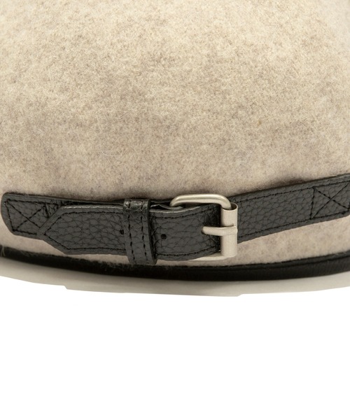 ROMANTIC CROWN(ロマンティッククラウン)の「【ROMANTIC CROWN】RC CLUB BUCKLE BERET / ロマンティッククラウン クラブ バックル ベレー帽(ハンチング/ベレー帽・メンズ・ブラック/オートミール・FREE)」の19枚目の写真