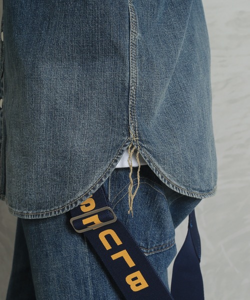 HOUSTON(ヒューストン)の「HOUSTON ヒューストン 40511 USA COTTON デニム ワークシャツ(シャツ/ブラウス・メンズ・インディゴブルー/ダークインディゴブルー/ライトインディゴブルー・L/M/XL/XXL)」の19枚目の写真