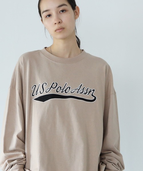 U.S. POLO ASSN.（ユーエスポロアッスン）の「U.S. POLO ASSN. / ユーエスポロアッスン 別注 コラボ オーバーサイズ ロンT（Tシャツ/カットソー・メンズ・ホワイト/ブラック/ダークグリーン/ネイビー/ライトベージュ/ブルー系その他2/ベージュ系その他/ベージュ系その他2/ホワイト系その他2/ブラック系その他/ブラック系その他2/グリーン系その他/グリーン系その他2/ブルー系その他/ホワイト系その他・MEDIUM/LARGE）」の8枚目の写真