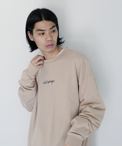 U.S. POLO ASSN.（ユーエスポロアッスン）の「U.S. POLO ASSN. / ユーエスポロアッスン 別注 コラボ オーバーサイズ ロンT（Tシャツ/カットソー・メンズ・ホワイト/ブラック/ダークグリーン/ネイビー/ライトベージュ/ブルー系その他2/ベージュ系その他/ベージュ系その他2/ホワイト系その他2/ブラック系その他/ブラック系その他2/グリーン系その他/グリーン系その他2/ブルー系その他/ホワイト系その他・MEDIUM/LARGE）」の10枚目の写真