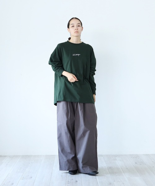 U.S. POLO ASSN.（ユーエスポロアッスン）の「U.S. POLO ASSN. / ユーエスポロアッスン 別注 コラボ オーバーサイズ ロンT（Tシャツ/カットソー・メンズ・ホワイト/ブラック/ダークグリーン/ネイビー/ライトベージュ/ブルー系その他2/ベージュ系その他/ベージュ系その他2/ホワイト系その他2/ブラック系その他/ブラック系その他2/グリーン系その他/グリーン系その他2/ブルー系その他/ホワイト系その他・MEDIUM/LARGE）」の21枚目の写真