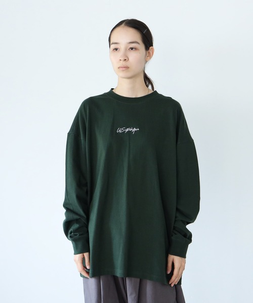 U.S. POLO ASSN.（ユーエスポロアッスン）の「U.S. POLO ASSN. / ユーエスポロアッスン 別注 コラボ オーバーサイズ ロンT（Tシャツ/カットソー・メンズ・ホワイト/ブラック/ダークグリーン/ネイビー/ライトベージュ/ブルー系その他2/ベージュ系その他/ベージュ系その他2/ホワイト系その他2/ブラック系その他/ブラック系その他2/グリーン系その他/グリーン系その他2/ブルー系その他/ホワイト系その他・MEDIUM/LARGE）」の20枚目の写真