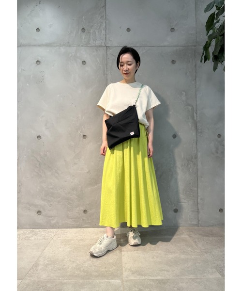 SALON adam et rope'（サロン アダム エ ロペ）の「【洗える】リネン混ウエストギャザースカート（スカート・レディース・ブラック/ブラウン/ライトグリーン・FREE）」の20枚目の写真