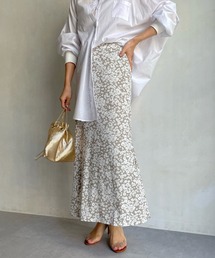 DouDou | フラワープリントカットマーメイドスカート(スカート)