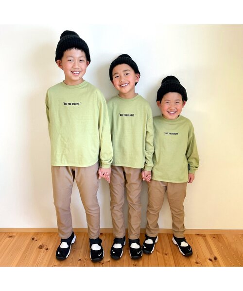 BREEZE by saori（ブリーズバイサオリ）の「/WEB限定 テーパードパンツ 【BREEZE by saori】（その他パンツ・キッズ・カーキ/ブラック/ベージュ・140/150/110/120/90/130/100）」の4枚目の写真