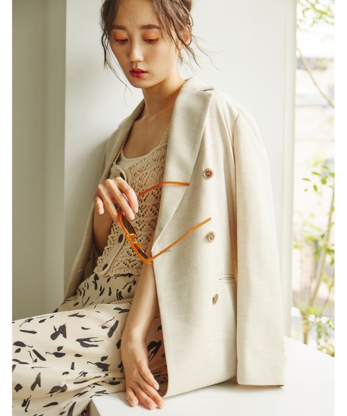 【SSizeLine】◆麻調テーラードジャケット