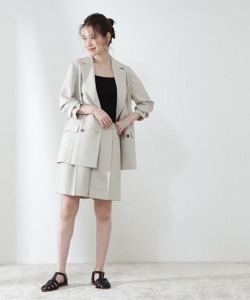 【SSizeLine】◆麻調テーラードジャケット
