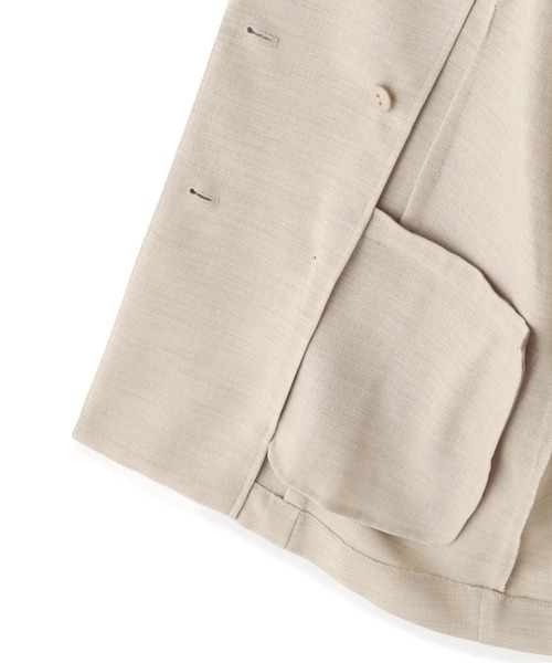 N.（N. Natural Beauty Basic）（エヌエヌナチュラルビューティーベーシック）の「【S Size Line】◆麻調テーラードジャケット（テーラードジャケット・レディース・スミクロ/ナチュラル・SMALL/MEDIUM）」の12枚目の写真