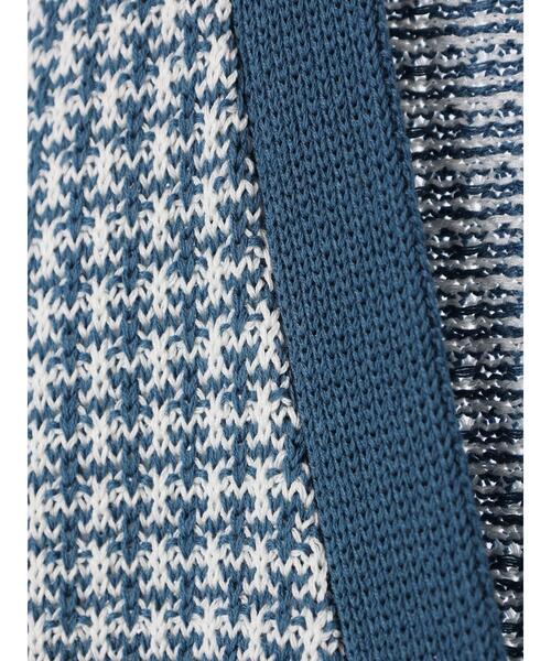 Green Parks(グリーンパークス)の「ショート丈柄ニットベスト(ベスト・レディース・ブルー/ダークグレー・FREE)」の12枚目の写真