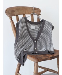 Green　Parks | ショート丈柄ニットベスト(ベスト)