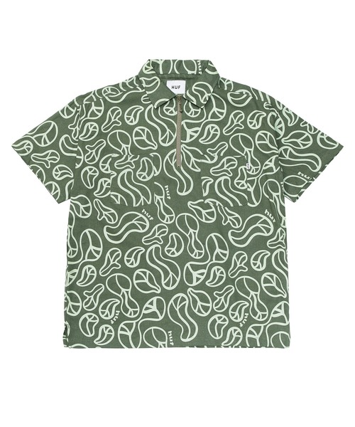 HUF（ハフ）の「GROOVY ZIP WORK SHIRT / HUF ウィメンズ ワークシャツ