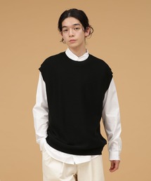 NANO universe | LB.03/【洗える】ウォッシャブルガーターニットベスト(ベスト)