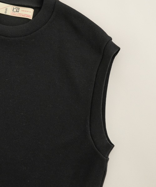 NANO universe（ナノユニバース）の「LB.03/【洗える】ウォッシャブルガーターニットベスト（ベスト・メンズ・ブラック/ライトグリーン/オフホワイト・S/M/L）」の6枚目の写真