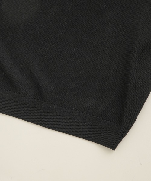 NANO universe（ナノユニバース）の「LB.03/【洗える】ウォッシャブルガーターニットベスト（ベスト・メンズ・ブラック/ライトグリーン/オフホワイト・S/M/L）」の7枚目の写真