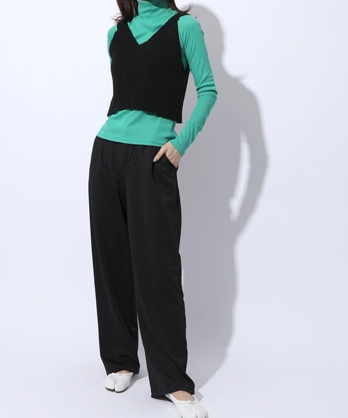 MAISON BREEZE(メゾンブリーズ)の「【MAISON BREEZE】ハイゲージハイネックカットソー SCCH83(Tシャツ/カットソー・レディース・ブラック/サックスブルー/グリーン/ホワイト・FREE)」の11枚目の写真