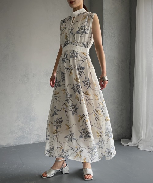 &g'aime(アンジェム)の「【&g’aime】花柄ワンピース(ワンピース・レディース・ホワイト/ブラック・FREE)」の6枚目の写真