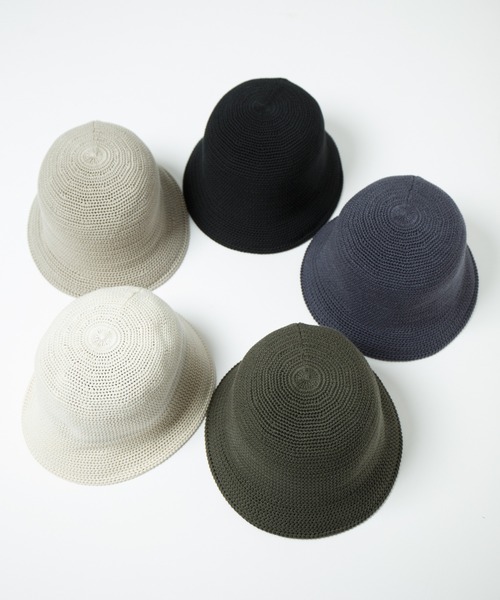 RACAL(ラカル)の「Crochet Style Knit Hat / クロシェットスタイルニットハット(ハット・メンズ・オフホワイト/グレイッシュベージュ/ブラック/チャコールグレー/オリーブ・LARGE/MEDIUM)」の6枚目の写真