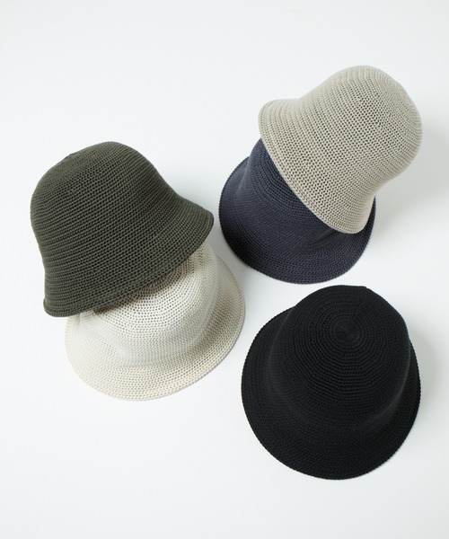 RACAL(ラカル)の「Crochet Style Knit Hat / クロシェットスタイルニットハット(ハット・メンズ・オフホワイト/グレイッシュベージュ/ブラック/チャコールグレー/オリーブ・LARGE/MEDIUM)」の7枚目の写真