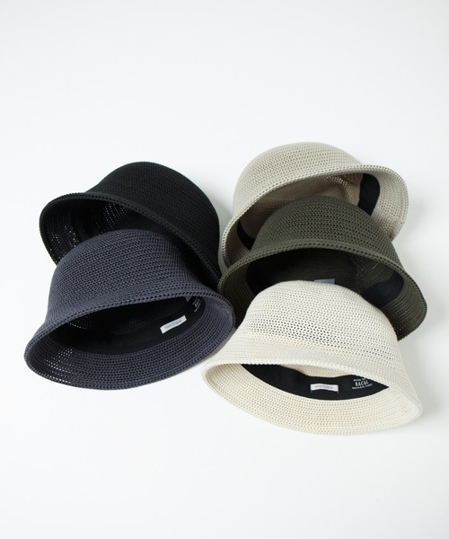 RACAL(ラカル)の「Crochet Style Knit Hat / クロシェットスタイルニットハット(ハット・メンズ・オフホワイト/グレイッシュベージュ/ブラック/チャコールグレー/オリーブ・LARGE/MEDIUM)」の14枚目の写真