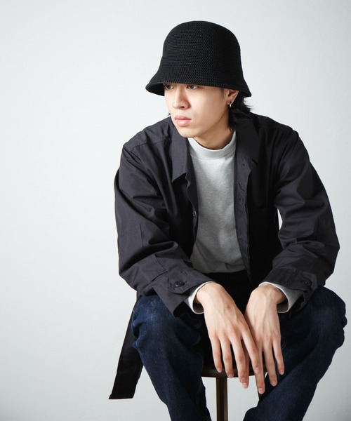 RACAL(ラカル)の「Crochet Style Knit Hat / クロシェットスタイルニットハット(ハット・メンズ・オフホワイト/グレイッシュベージュ/ブラック/チャコールグレー/オリーブ・LARGE/MEDIUM)」の21枚目の写真