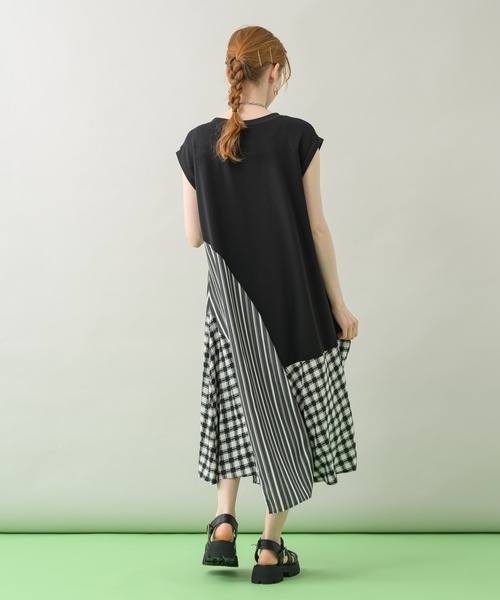 DOLLUPOOPS（ドールアップウップス）の「doll up oops ストライプギンガムワンピース（ワンピース・レディース・ホワイト/ブラック・FREE）」の22枚目の写真