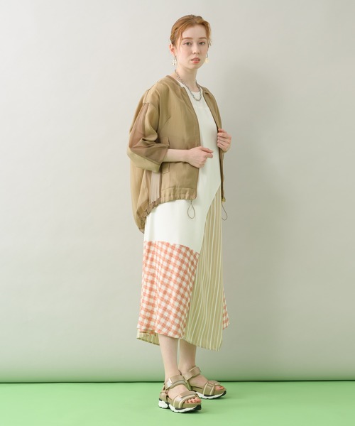 DOLLUPOOPS（ドールアップウップス）の「doll up oops ストライプギンガムワンピース（ワンピース・レディース・ホワイト/ブラック・FREE）」の20枚目の写真