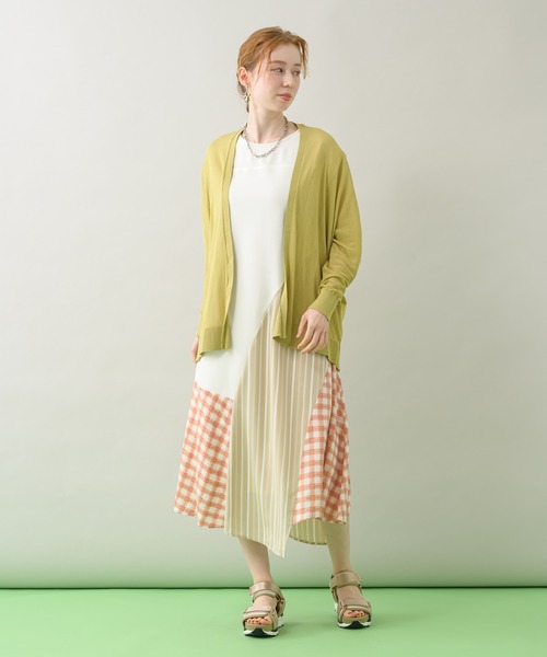 DOLLUPOOPS（ドールアップウップス）の「doll up oops ストライプギンガムワンピース（ワンピース・レディース・ホワイト/ブラック・FREE）」の8枚目の写真