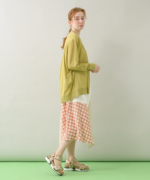 DOLLUPOOPS（ドールアップウップス）の「doll up oops ストライプギンガムワンピース（ワンピース・レディース・ホワイト/ブラック・FREE）」の11枚目の写真