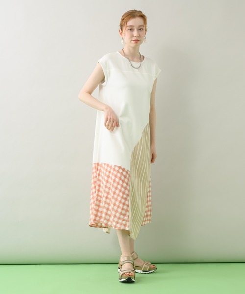 DOLLUPOOPS（ドールアップウップス）の「doll up oops ストライプギンガムワンピース（ワンピース・レディース・ホワイト/ブラック・FREE）」の21枚目の写真