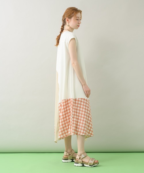 DOLLUPOOPS（ドールアップウップス）の「doll up oops ストライプギンガムワンピース（ワンピース・レディース・ホワイト/ブラック・FREE）」の15枚目の写真