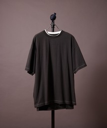 re_k by JUNRED / ハーフスリーブTシャツ＋ノースリーブTシャツ配色カットソーセット