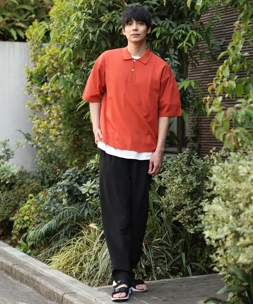 a.v.v（アーヴェヴェ）の「【2SET】ワイドニットポロレイヤード