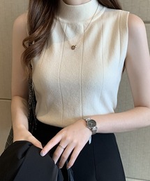 タートルニットノースリーブ