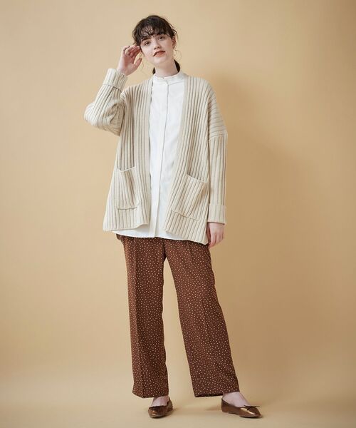 le.coeur blanc（ルクールブラン）の「ランダムドットイージーパンツ（その他パンツ・レディース・ブラック系その他/ブラウン系その他2・38）」の5枚目の写真