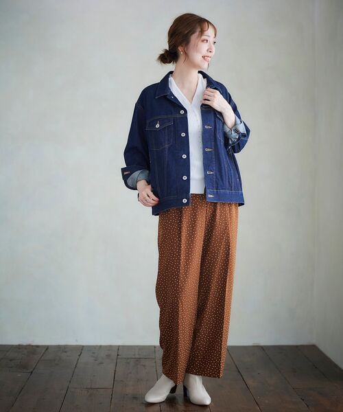 le.coeur blanc（ルクールブラン）の「ランダムドットイージーパンツ（その他パンツ・レディース・ブラック系その他/ブラウン系その他2・38）」の11枚目の写真