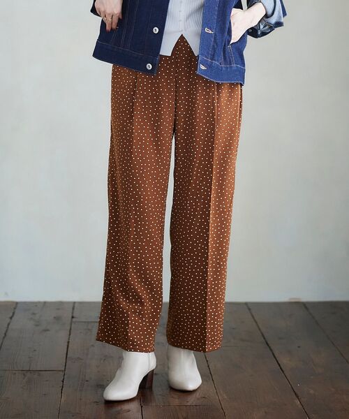 le.coeur blanc（ルクールブラン）の「ランダムドットイージーパンツ（その他パンツ・レディース・ブラック系その他/ブラウン系その他2・38）」の15枚目の写真