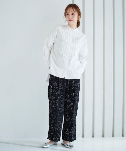 le.coeur blanc（ルクールブラン）の「ランダムドットイージーパンツ（その他パンツ・レディース・ブラック系その他/ブラウン系その他2・38）」の17枚目の写真