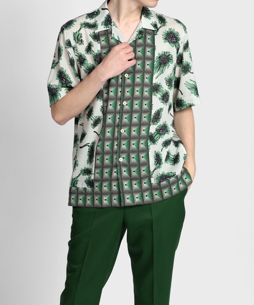 【Paul Smith】\"Stretch Daisy\" プリントシャツ 現行 Textured Floral” プリントシャツ