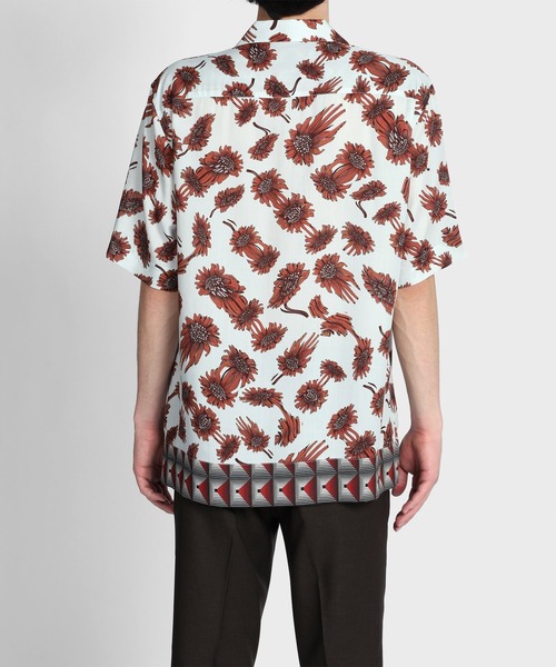 【Paul Smith】\"Stretch Daisy\" プリントシャツ 現行 Leopard